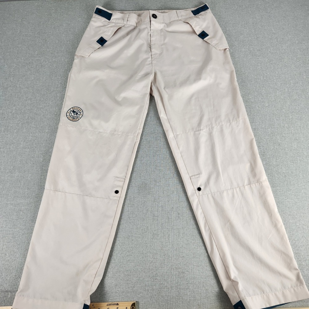 Vintage Reebok Classics Archive Track Pants Beige Cargo Hiking Blokecore Mens 34